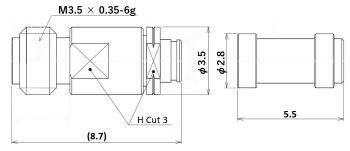 img：Straight female for 034 Cable