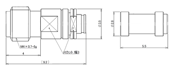 img：Straight female for 034 Cable