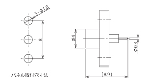 img：2-Hole Flange Mount male